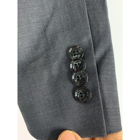 Men’s Ted Baker London blazer suit coat 38R Silver Gray 6316 EUC Jarrow CT - Picture 4 of 8